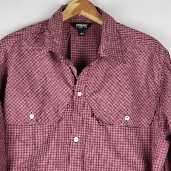 BLACKHAWK! Tactical CCW Shirt Mens Large Red Plaid Long Sleeve Button Up - Picture 4 of 13